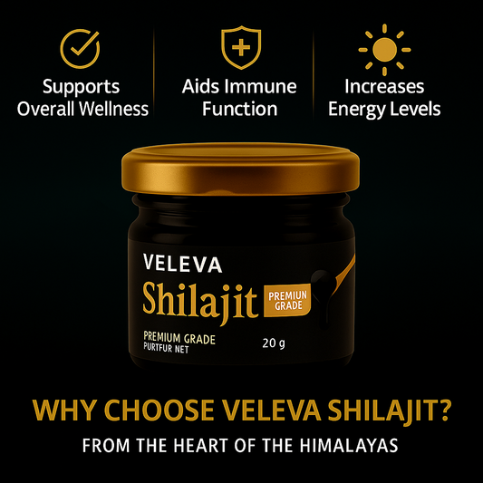 ๐ Veleva 100% Pure Shilajit 30gm โ Muscle ๐ช Mind ๐ง & Wellness ๐ฟ Support | Natural Extract ๐๏ธ